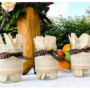 Wood Wooden utensils cutlery set